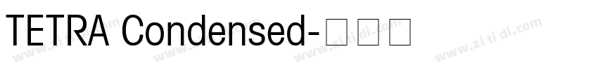 TETRA Condensed字体转换